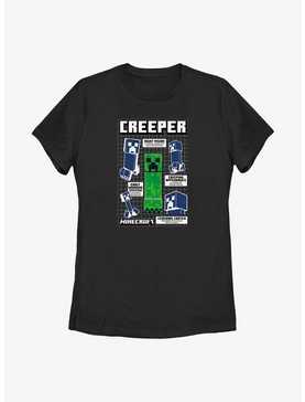 Minecraft Creeper Infogram Womens T-Shirt, , hi-res