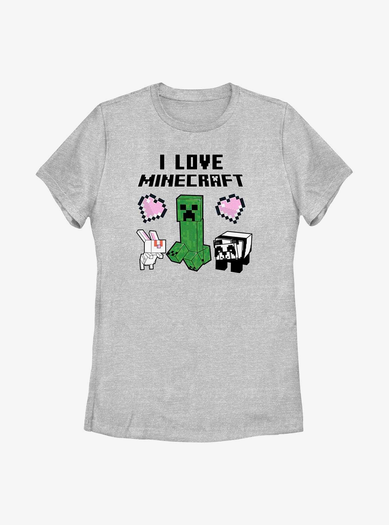 Minecraft Love Friends Womens T-Shirt, ATH HTR, hi-res