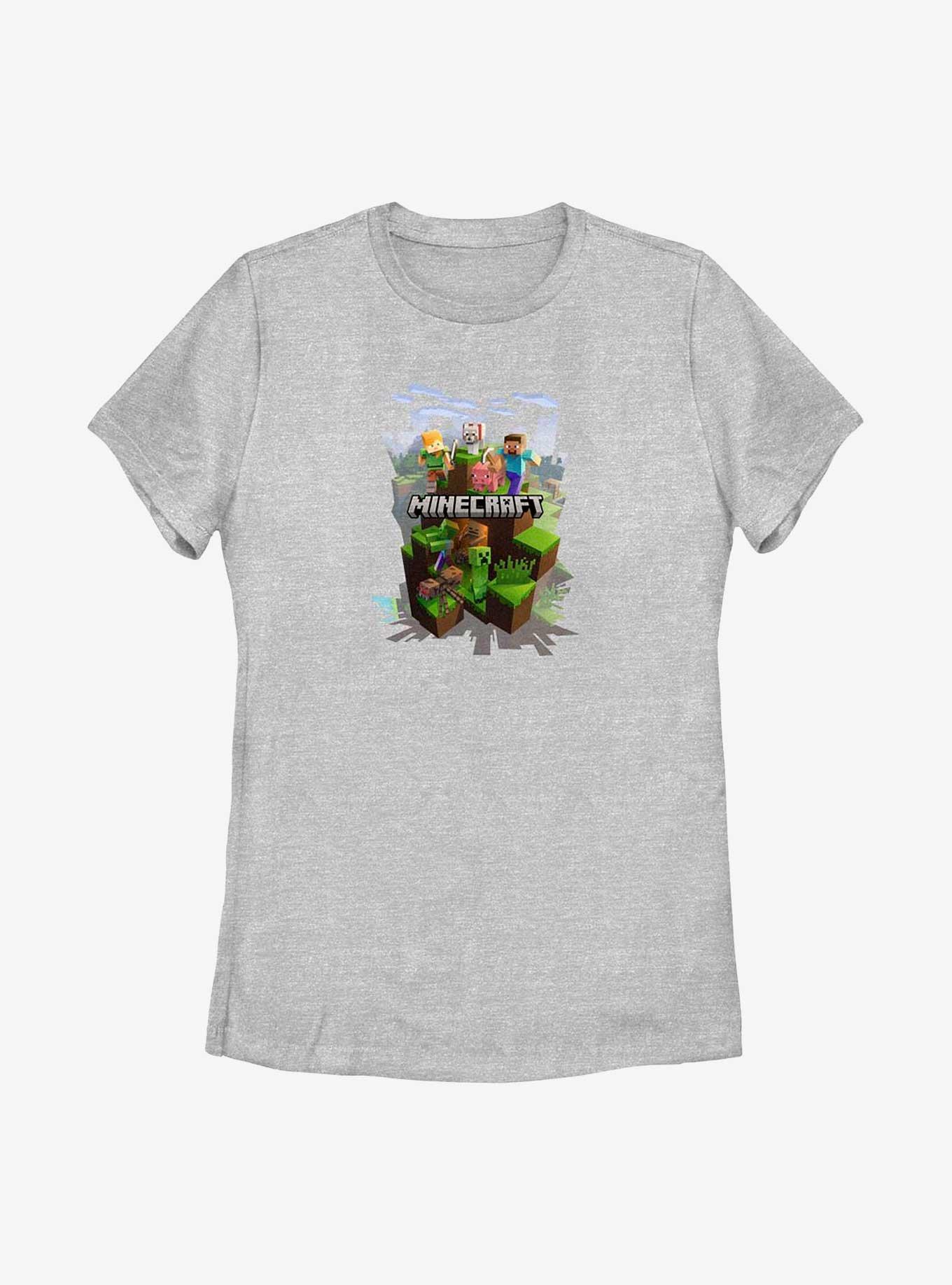 Minecraft Mine Adventure Scene Womens T-Shirt, , hi-res
