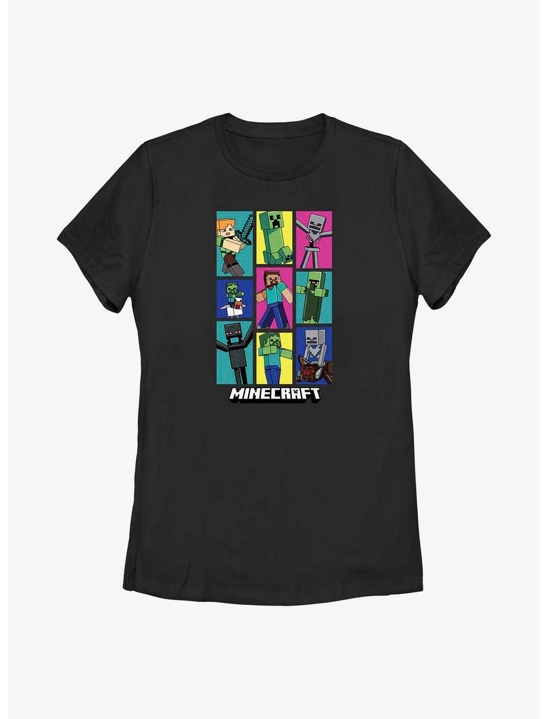 Minecraft Mine Boxed In Womens T-Shirt, BLACK, hi-res
