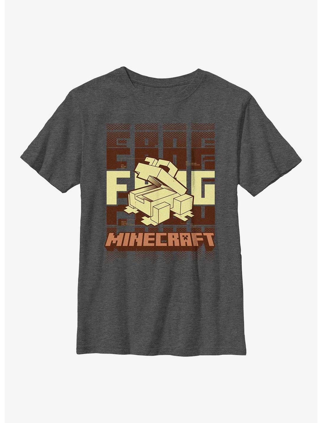 Minecraft Blueprint Frog Youth T-Shirt, CHAR HTR, hi-res