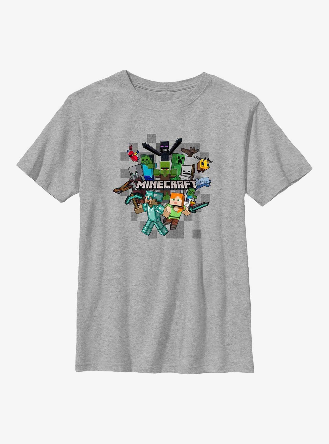 Minecraft Crafty Game On Youth T-Shirt, ATH HTR, hi-res