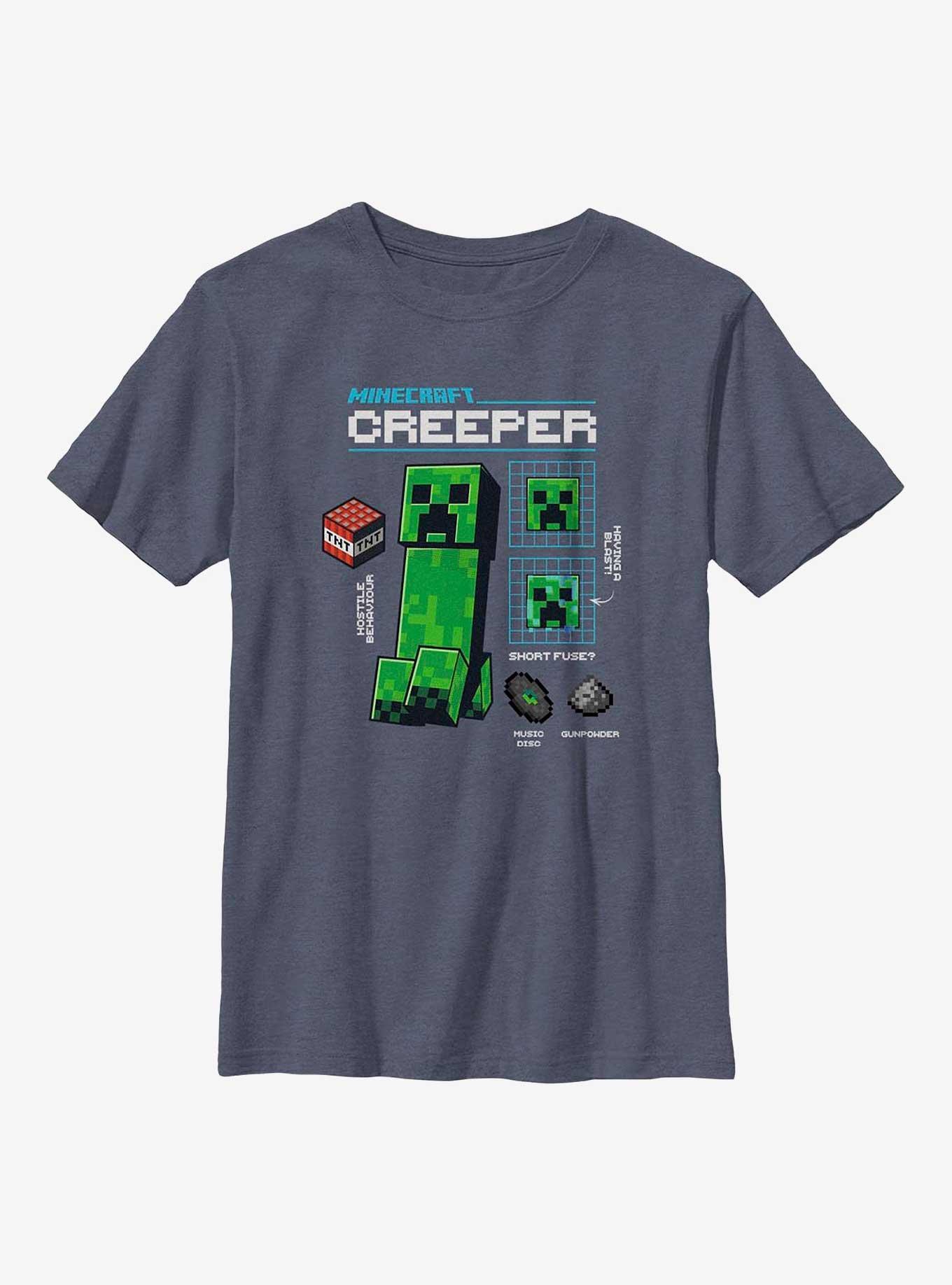 Minecraft Creeper Graph Youth T-Shirt, , hi-res