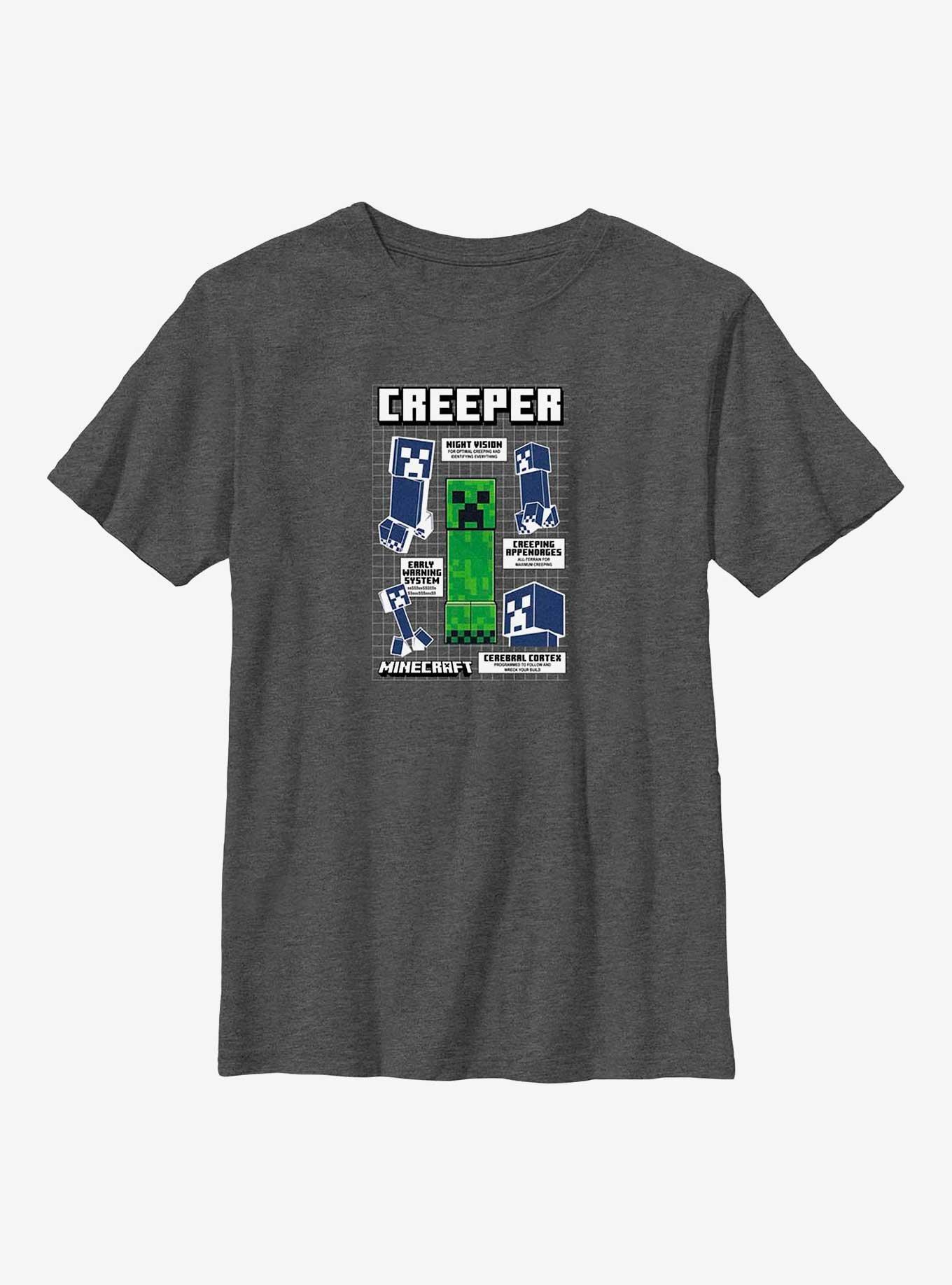 Minecraft Creeper Infogram Youth T-Shirt, , hi-res