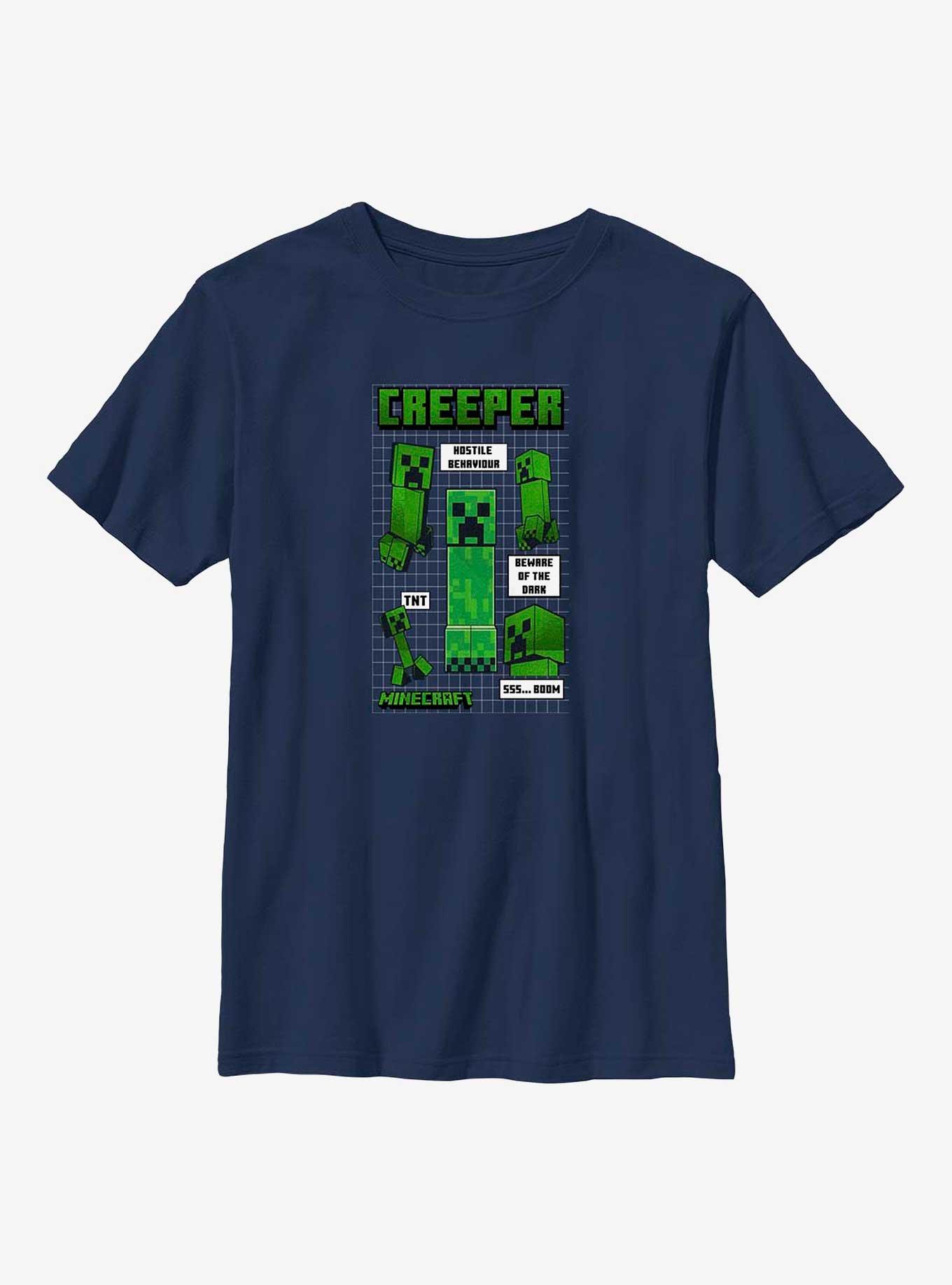 Minecraft Creeper Infogram Youth T-Shirt, , hi-res