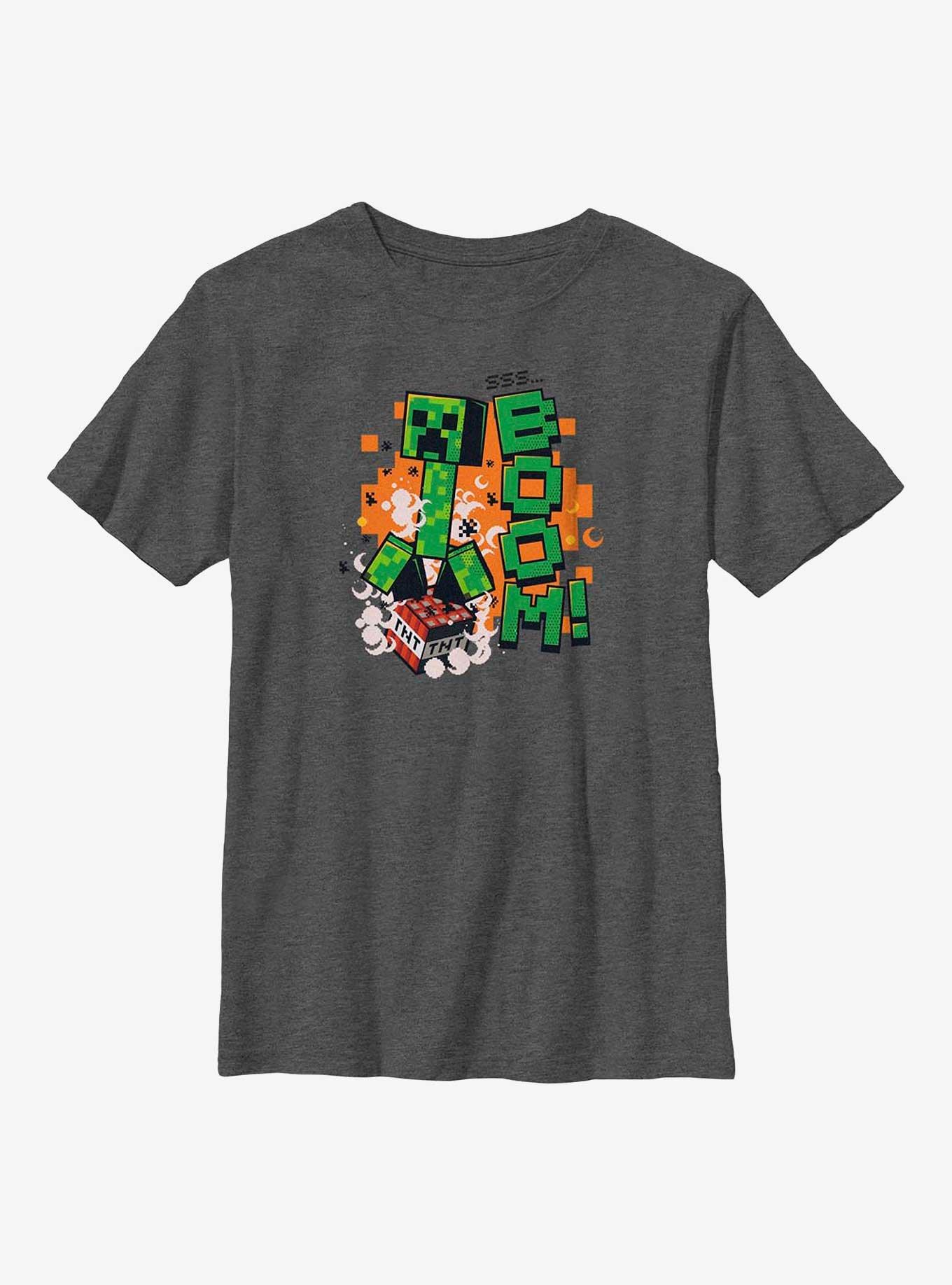 Minecraft Creeper SSS Boom Youth T-Shirt, , hi-res