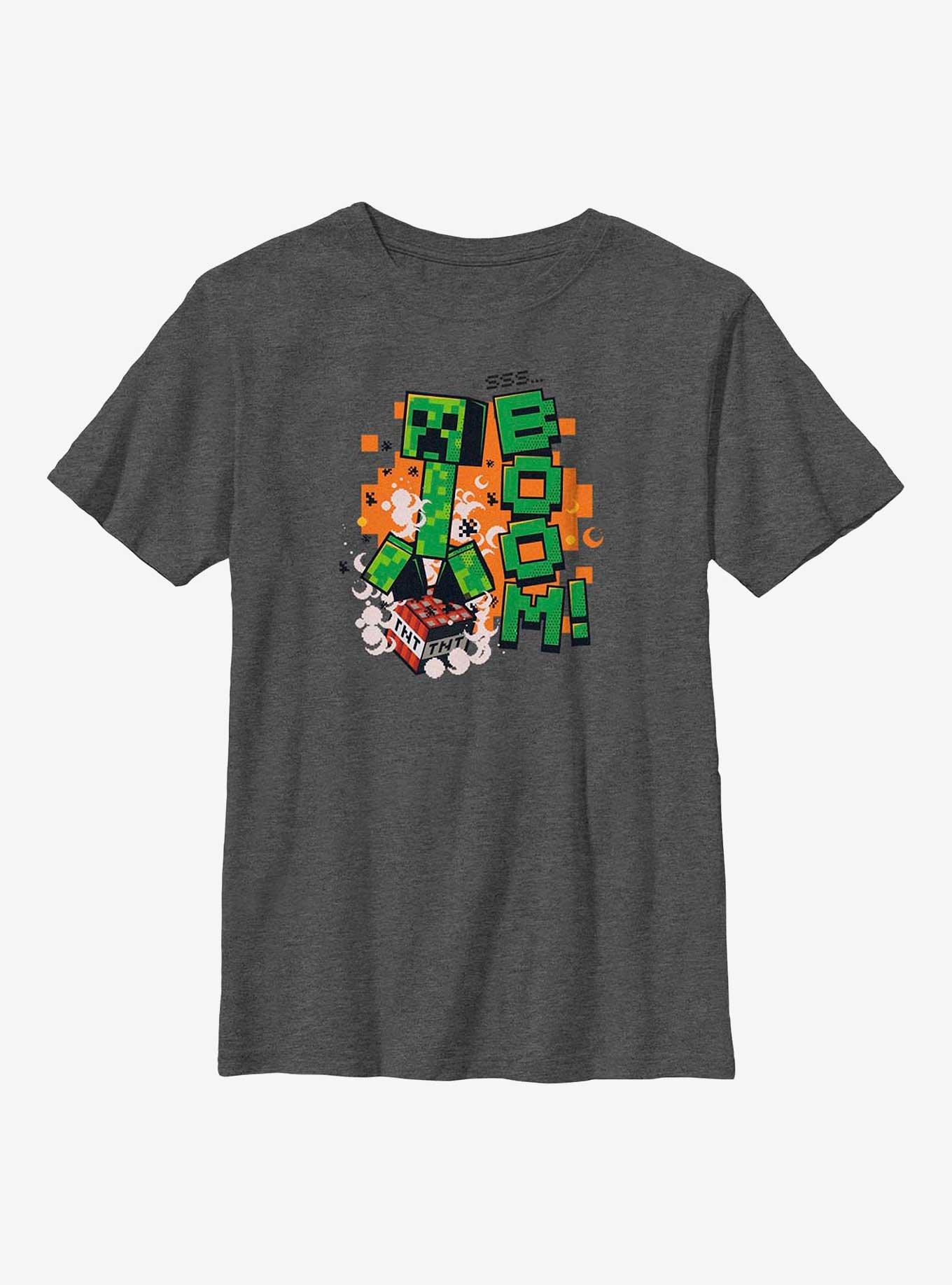 Minecraft Creeper SSS Boom Youth T-Shirt, , hi-res