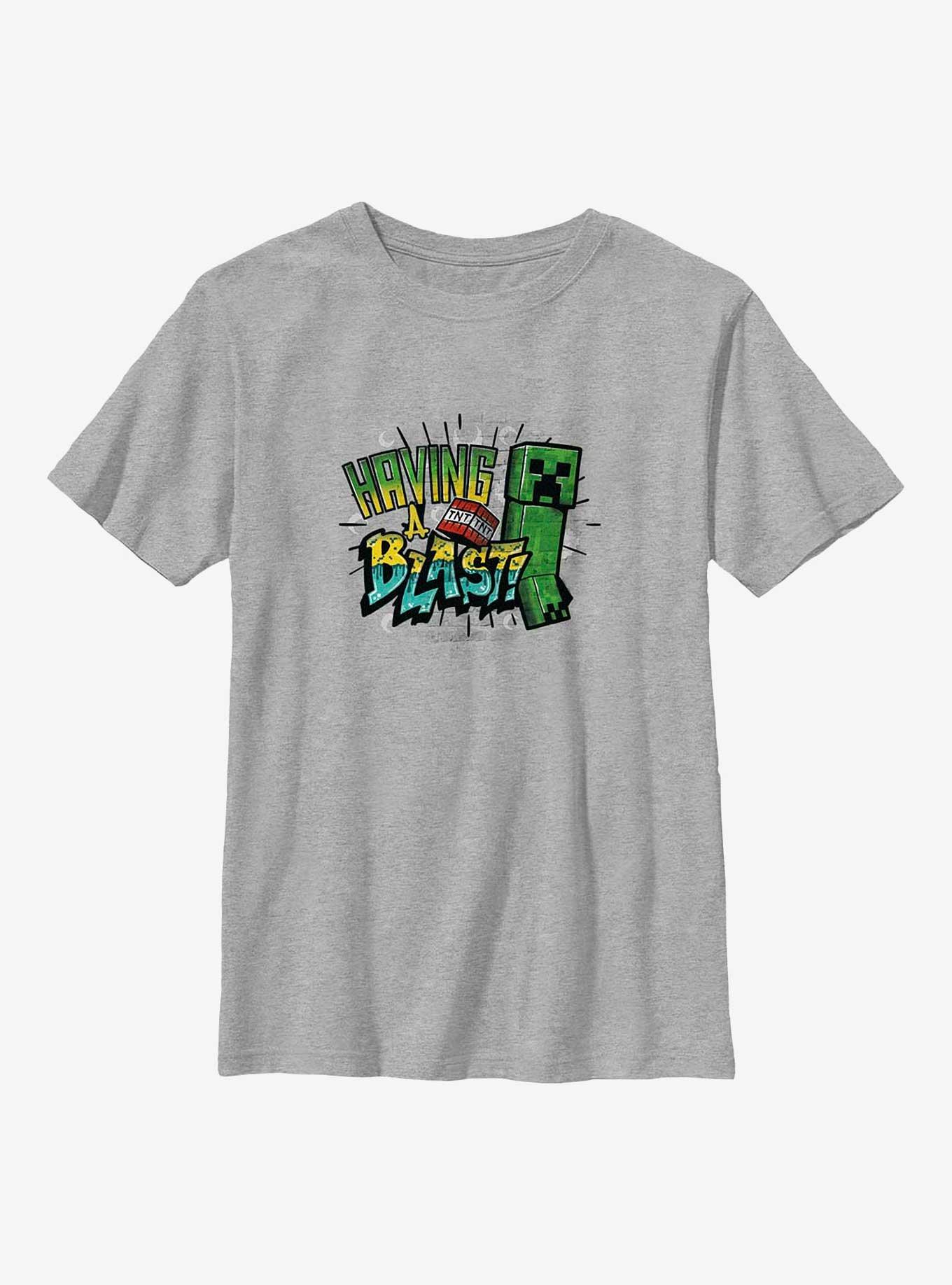 Minecraft Pocket Blast Youth T-Shirt, ATH HTR, hi-res