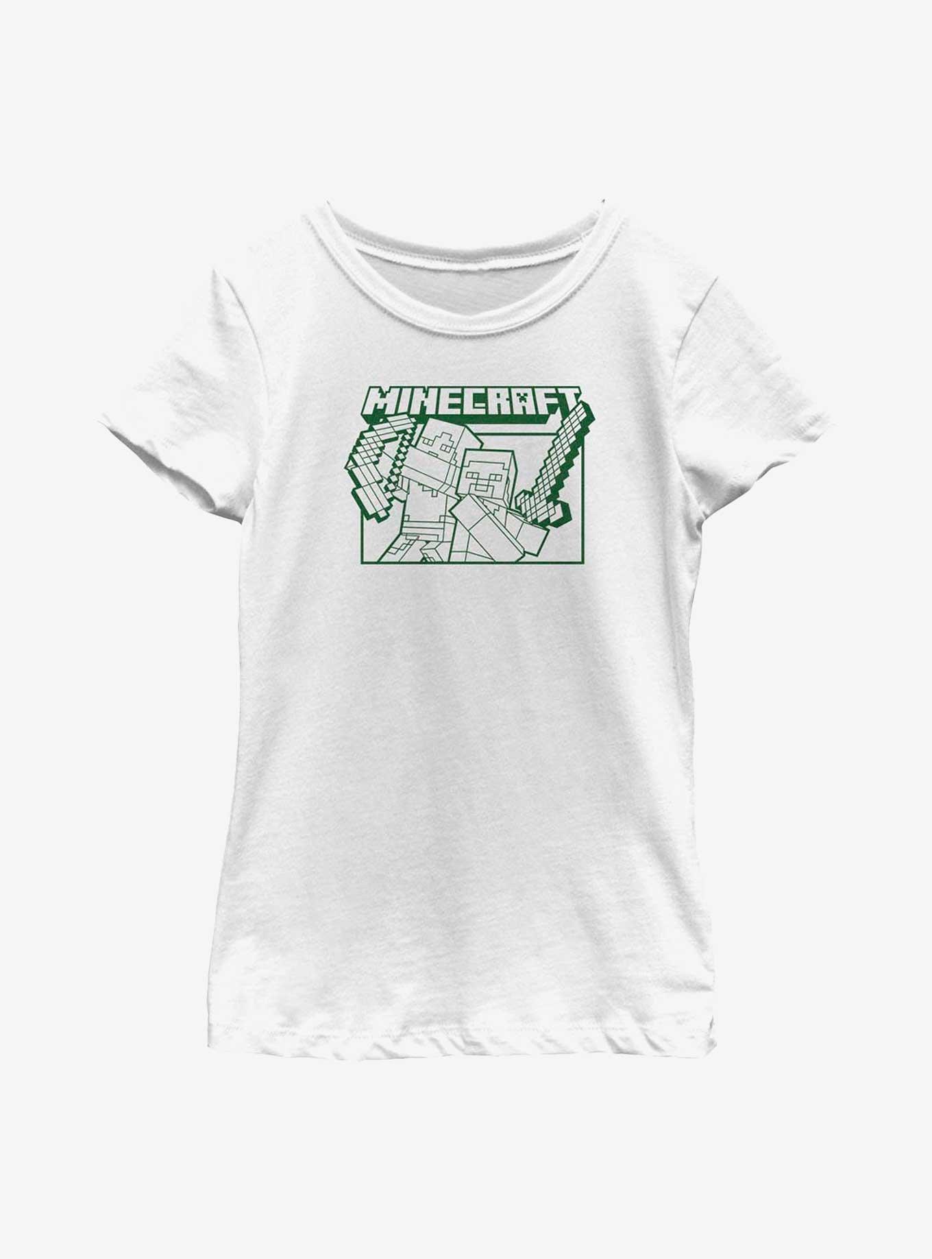 Minecraft Action Blocks Youth Girls T-Shirt, , hi-res