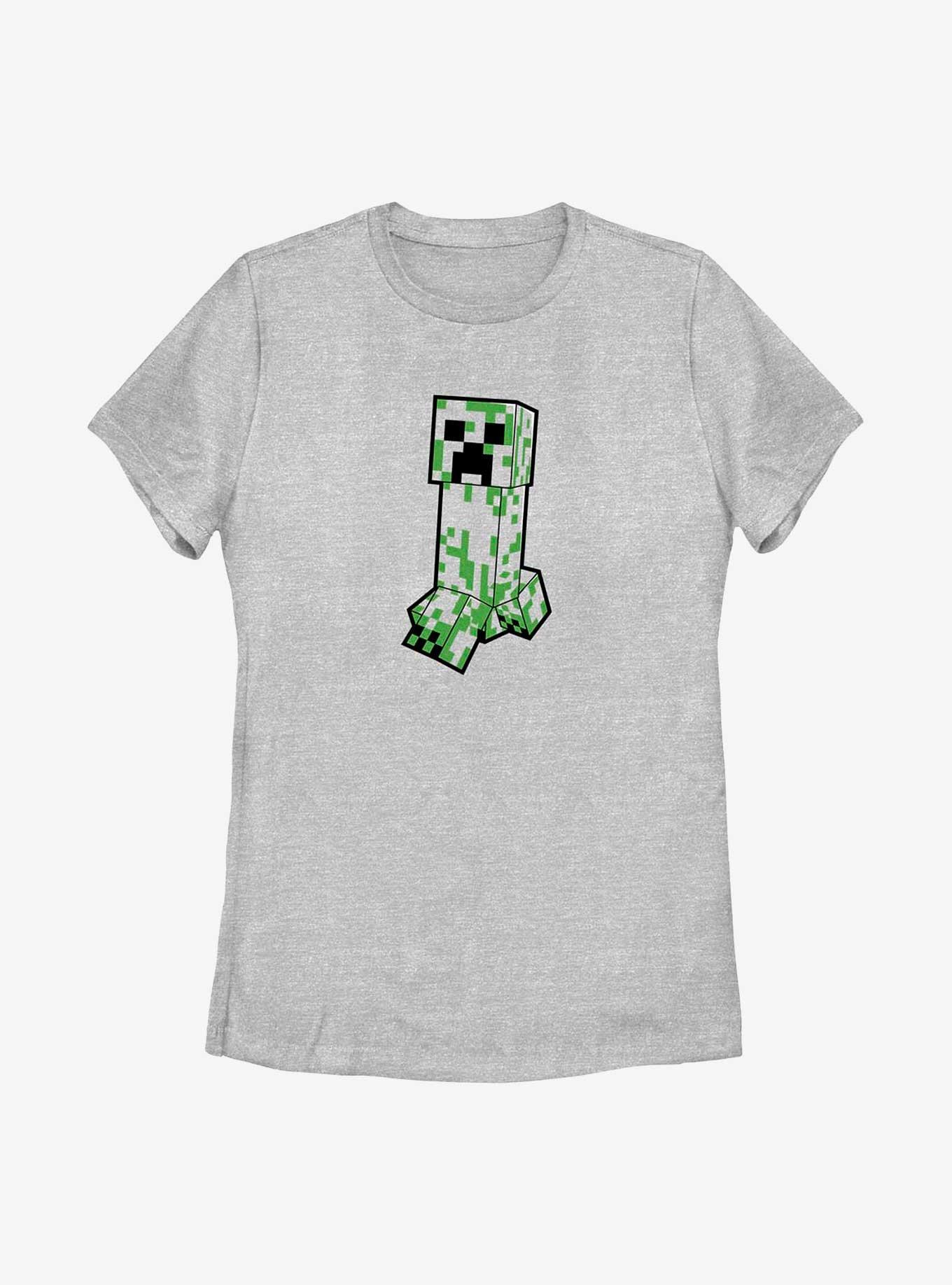 Minecraft Creeper Creepin Womens T-Shirt, ATH HTR, hi-res