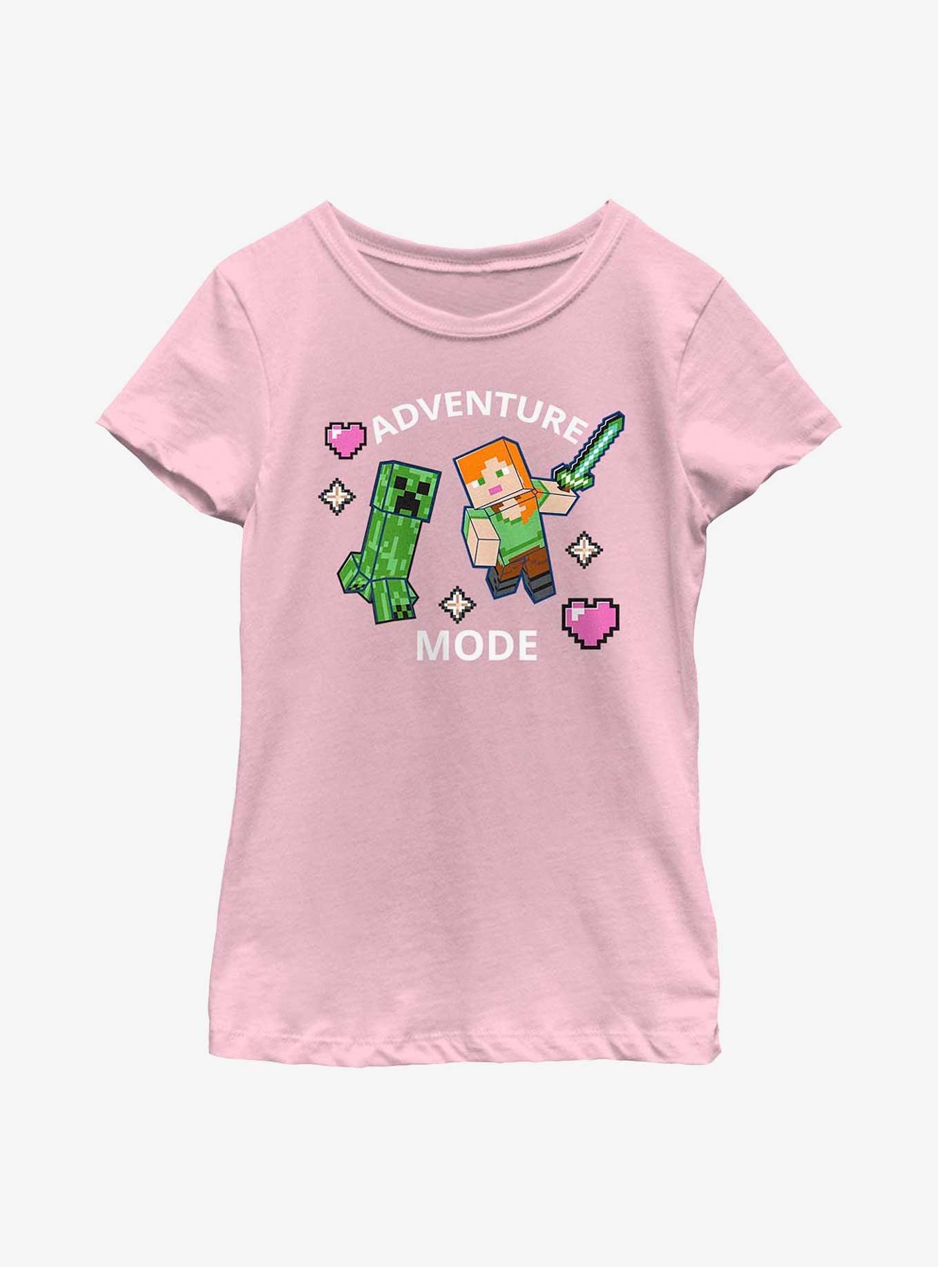 Minecraft Find Your Adventure Heart Youth Girls T-Shirt, , hi-res