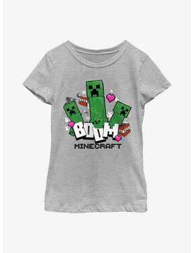 Minecraft Heart Goes Boom Youth Girls T-Shirt, , hi-res