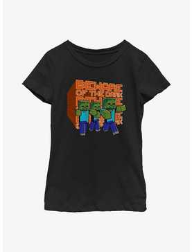 Minecraft Mine Beware Sun Youth Girls T-Shirt, , hi-res