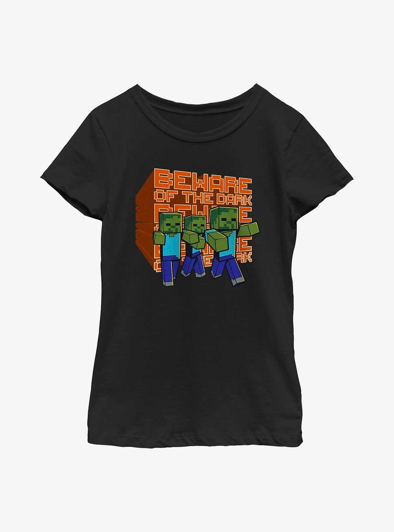 Minecraft Mine Beware Sun Youth Girls T-Shirt, , hi-res
