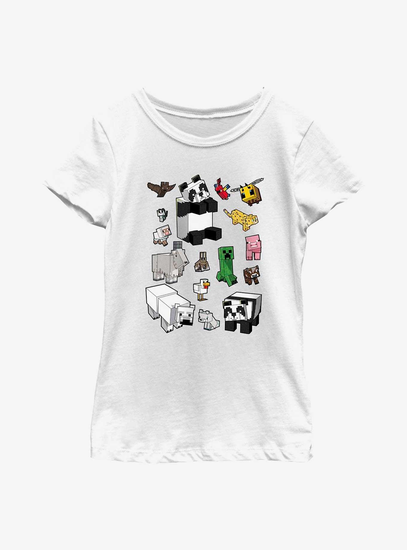 Minecraft Overworld Mobs Youth Girls T-Shirt, , hi-res