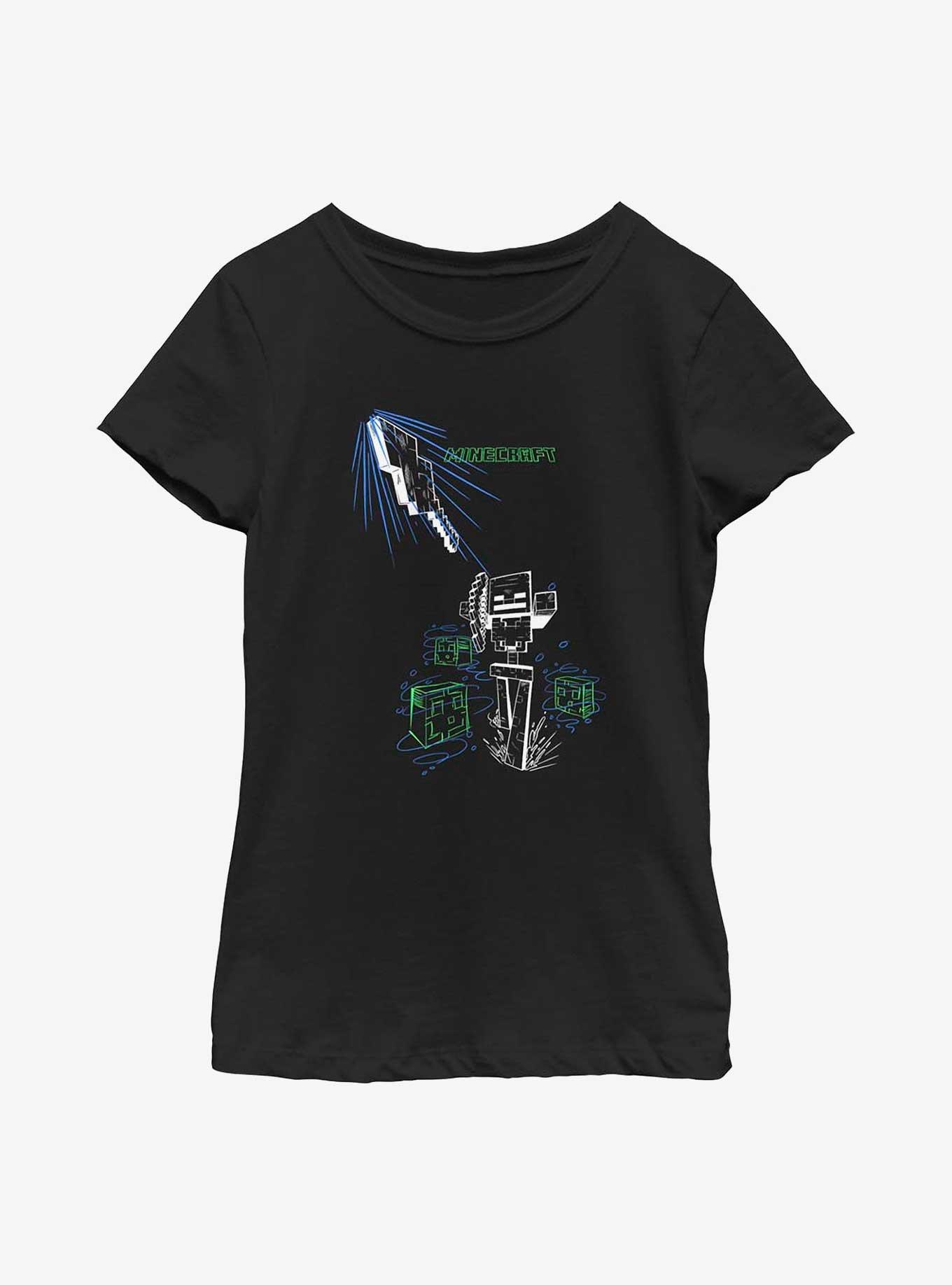 Minecraft Skeleton Shot Youth Girls T-Shirt, , hi-res