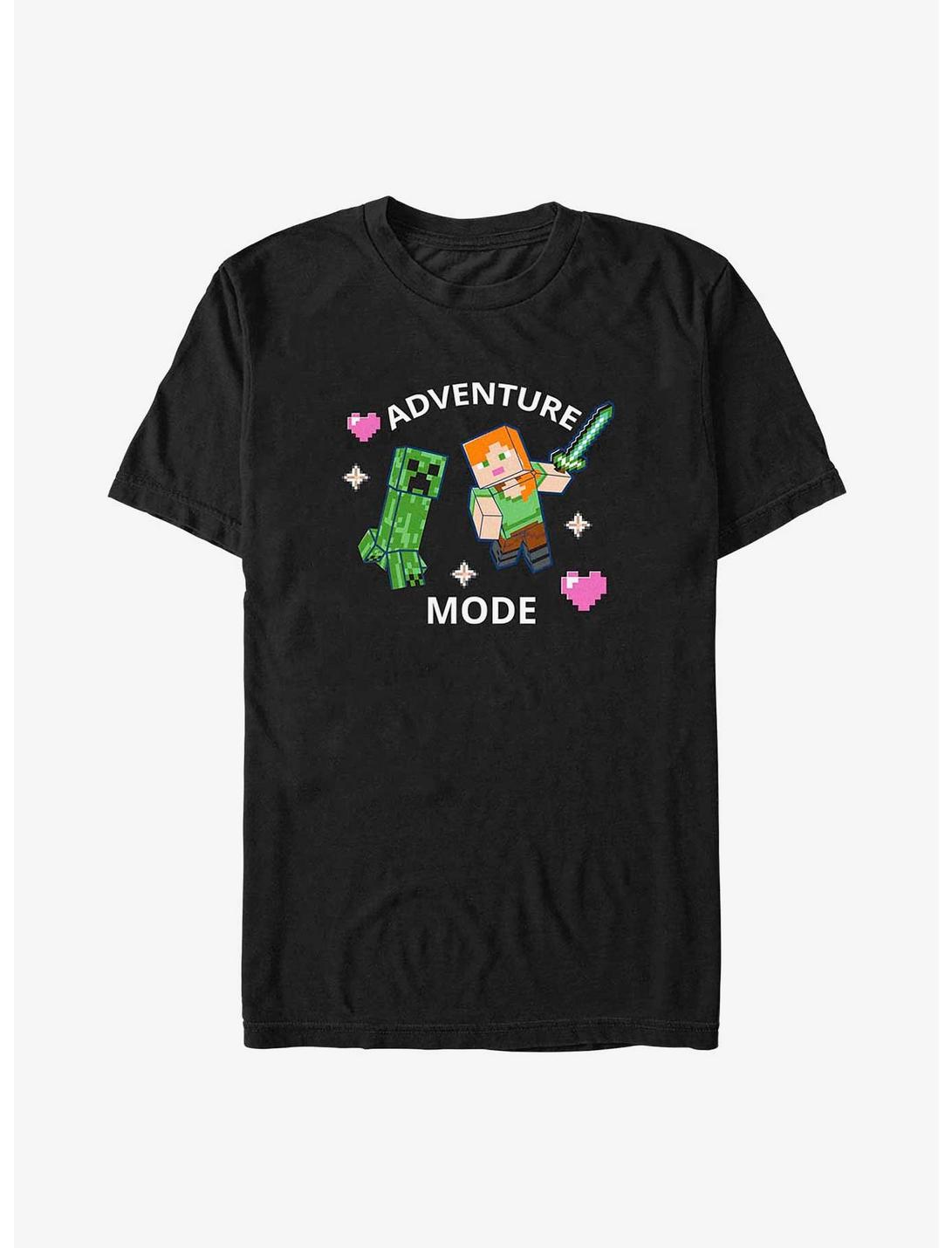 Minecraft Find Your Adventure Heart T-Shirt, BLACK, hi-res