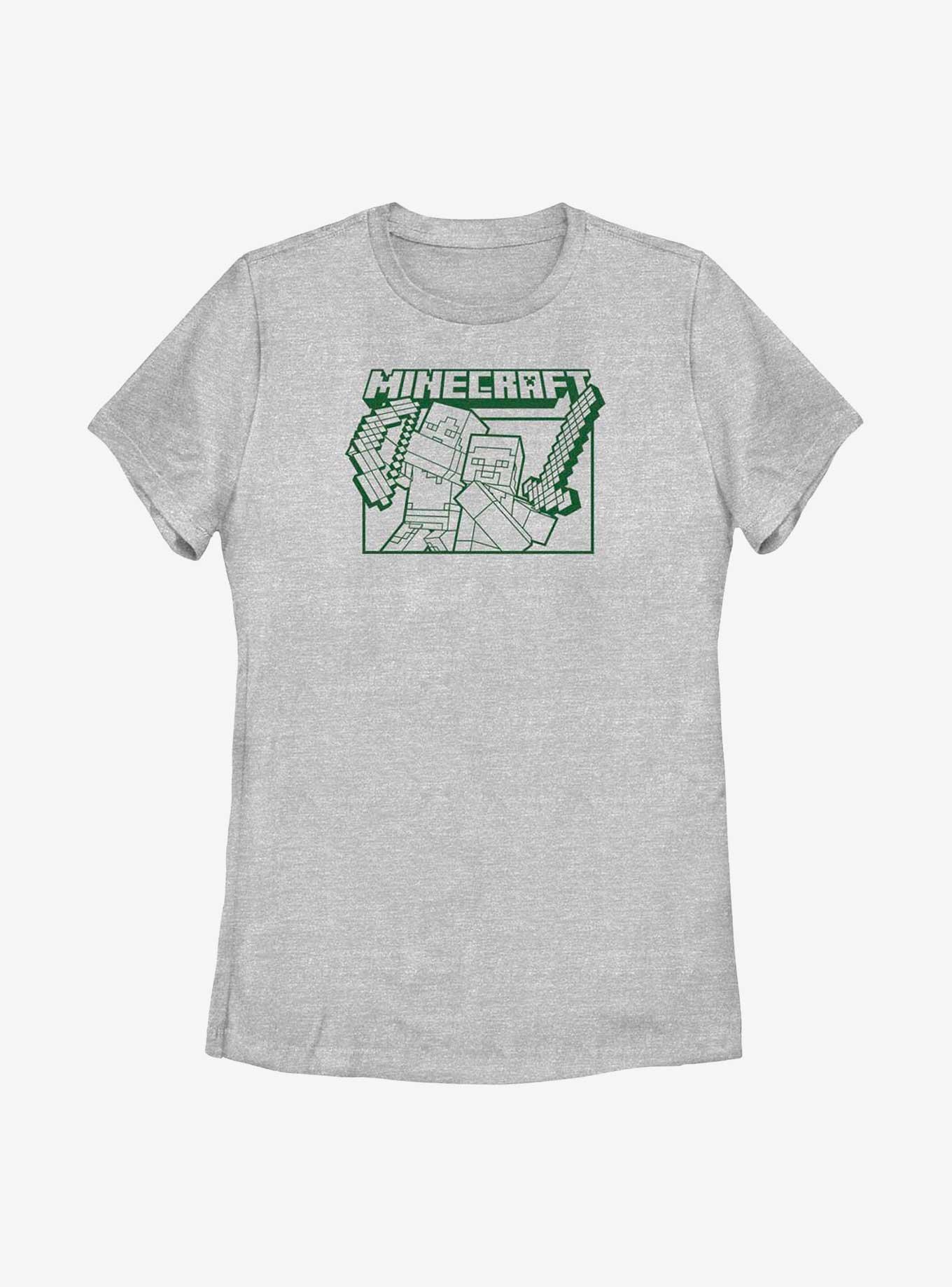 Minecraft Action Blocks Womens T-Shirt, , hi-res