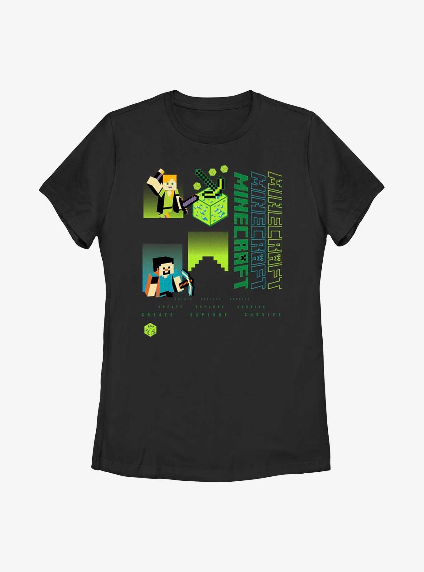 Minecraft Adventure Explore CMB Womens T-Shirt, , hi-res