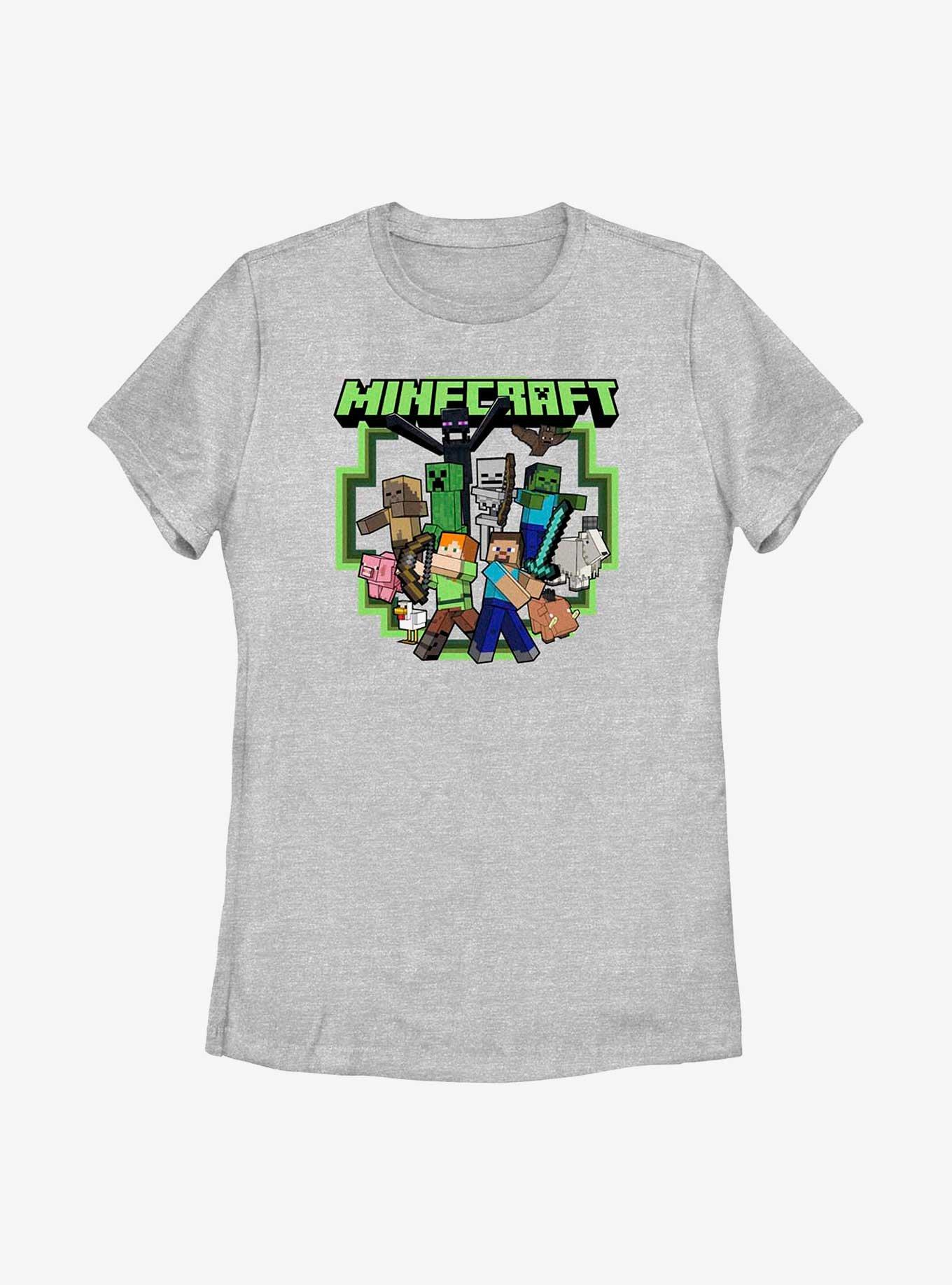 Minecraft All Aboard Womens T-Shirt, ATH HTR, hi-res