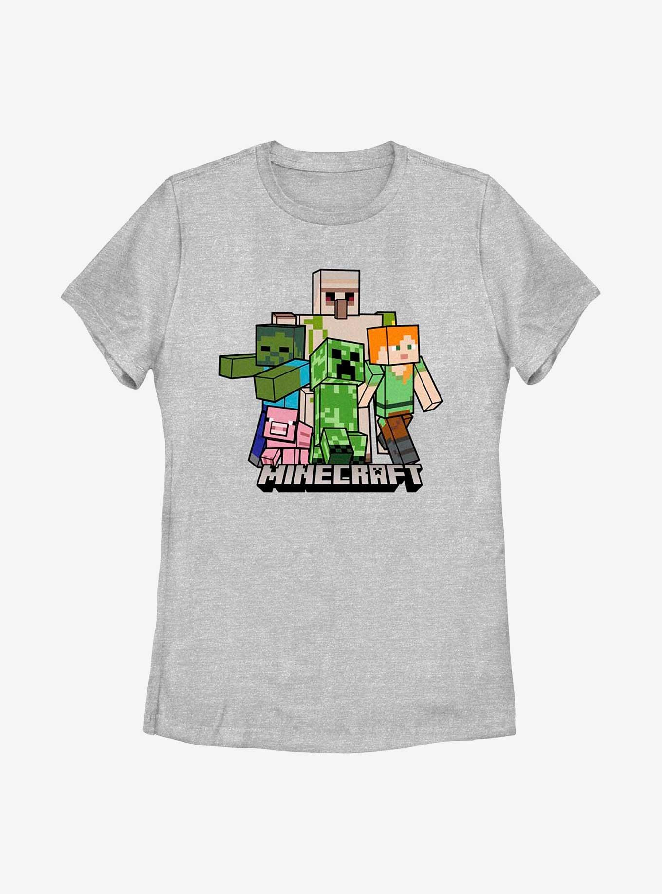 Minecraft All Bobble Mobbin Womens T-Shirt, ATH HTR, hi-res