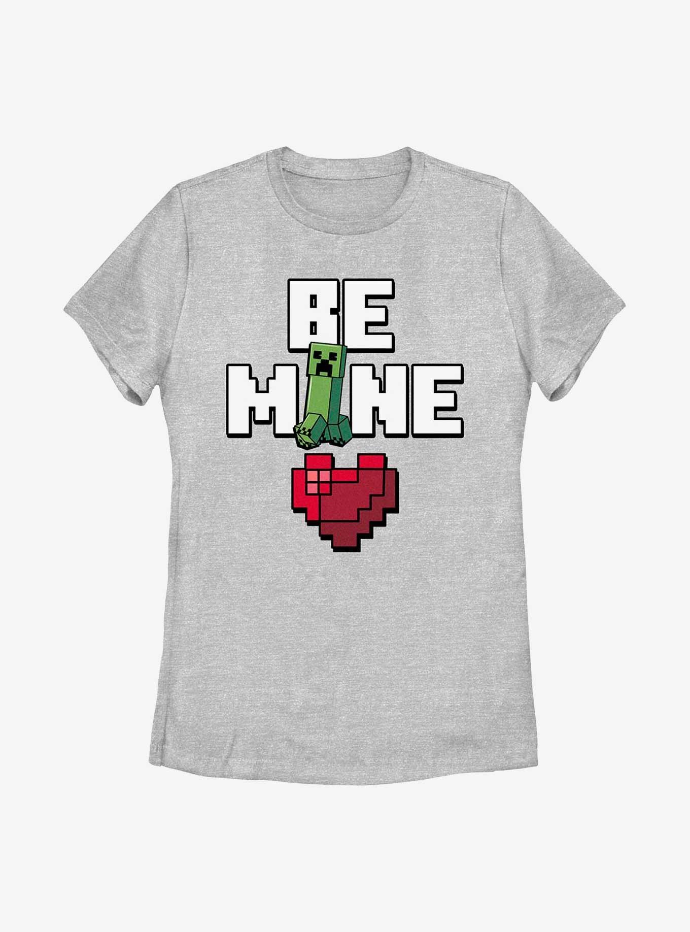Minecraft Be Mine Womens T-Shirt, ATH HTR, hi-res