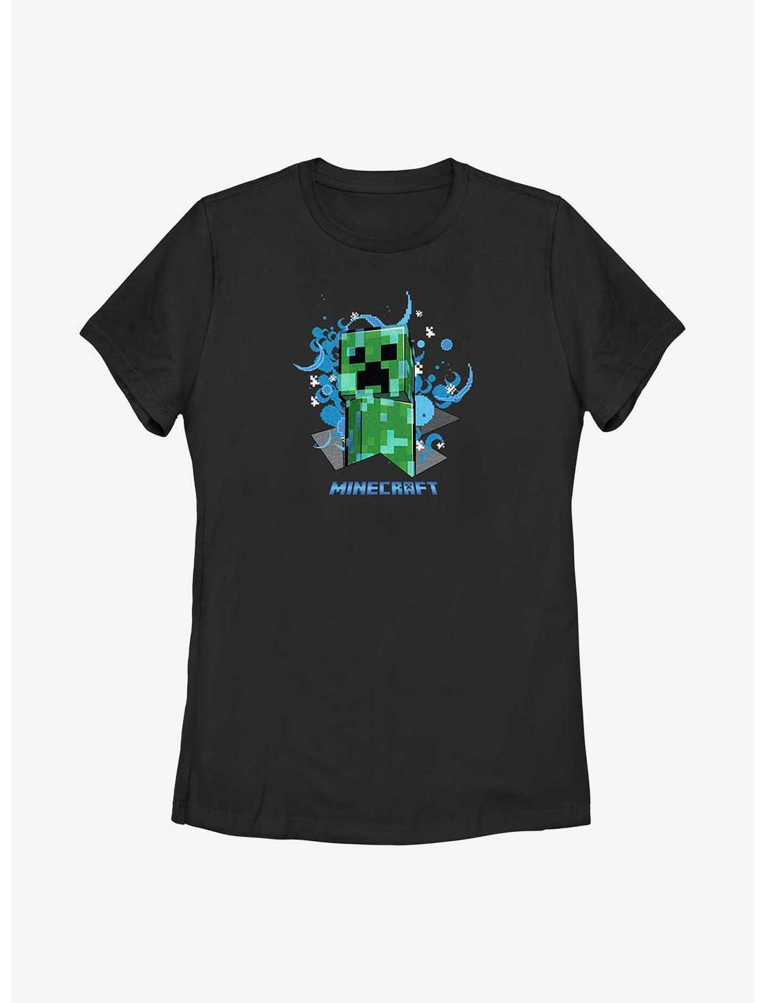 Minecraft Charged Creeper Womens T-Shirt, BLACK, hi-res
