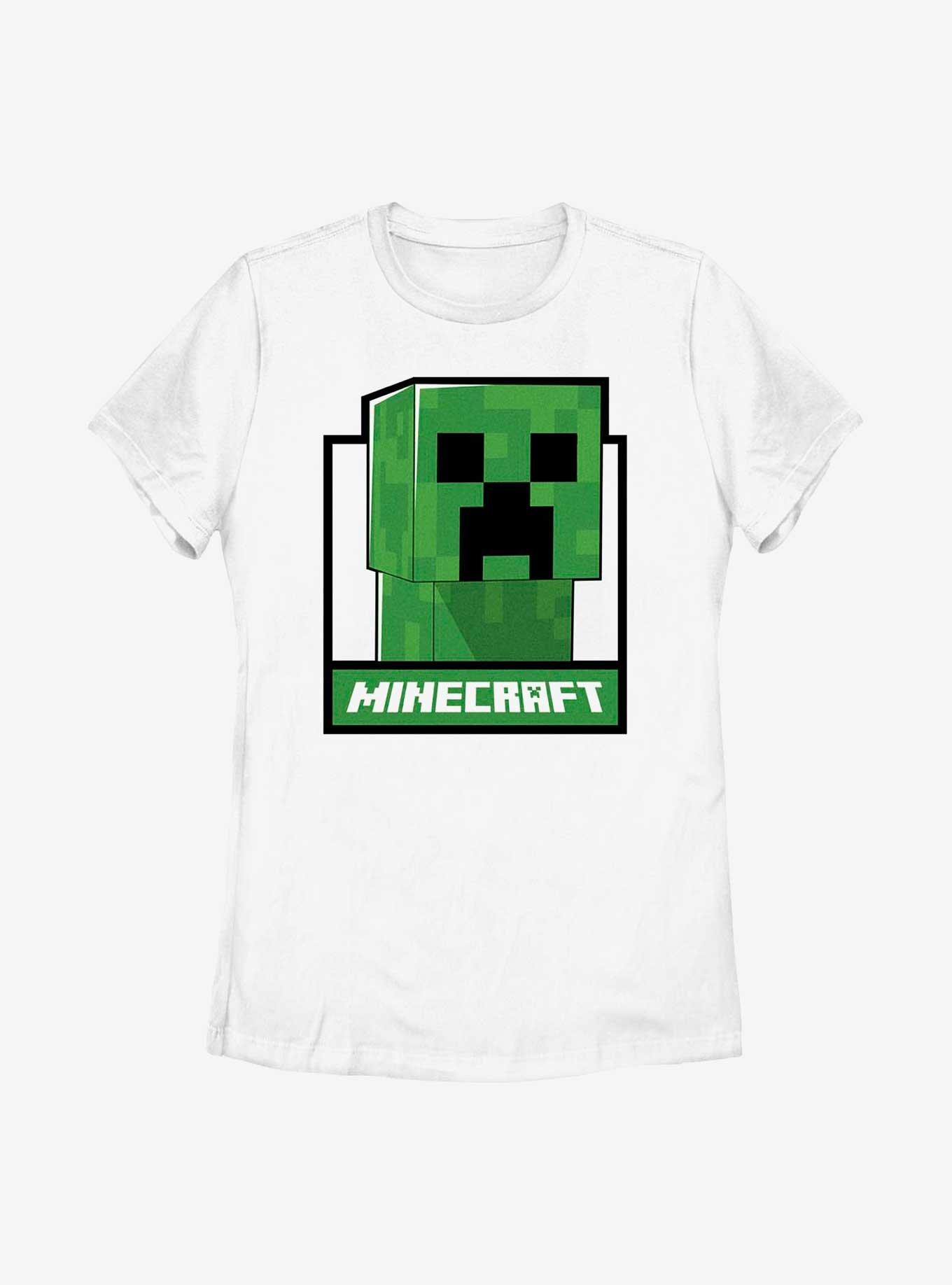 Minecraft Creep In A Box Womens T-Shirt, WHITE, hi-res