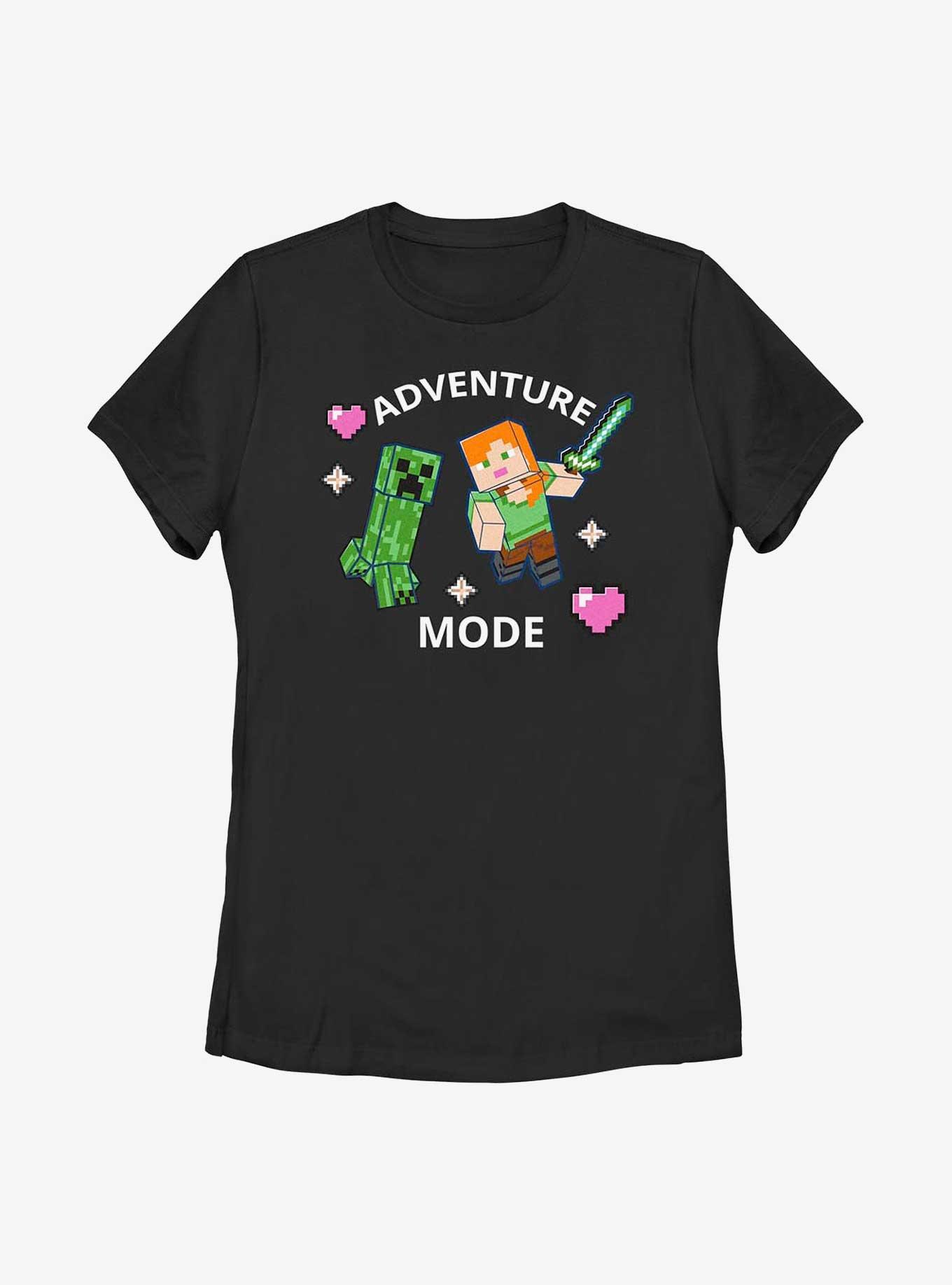 Minecraft Find Your Adventure Heart Womens T-Shirt, , hi-res