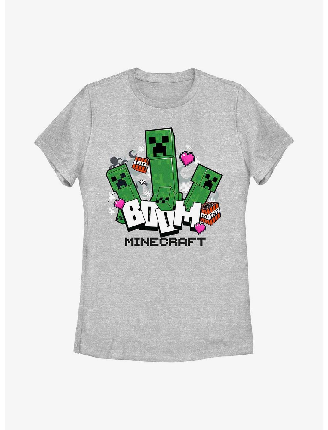 Minecraft Heart Goes Boom Womens T-Shirt, ATH HTR, hi-res