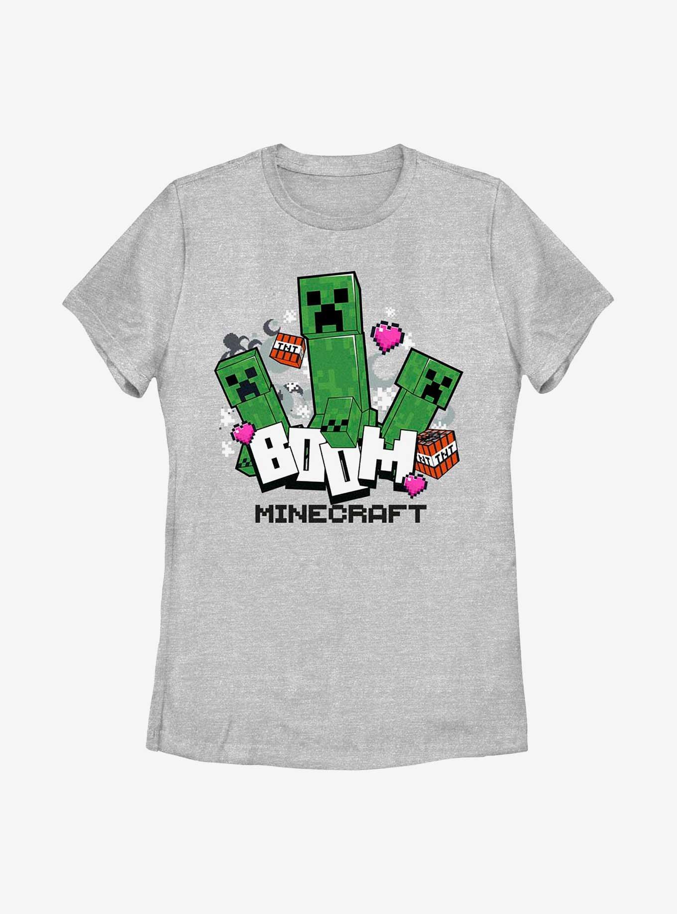 Minecraft Heart Goes Boom Womens T-Shirt, , hi-res
