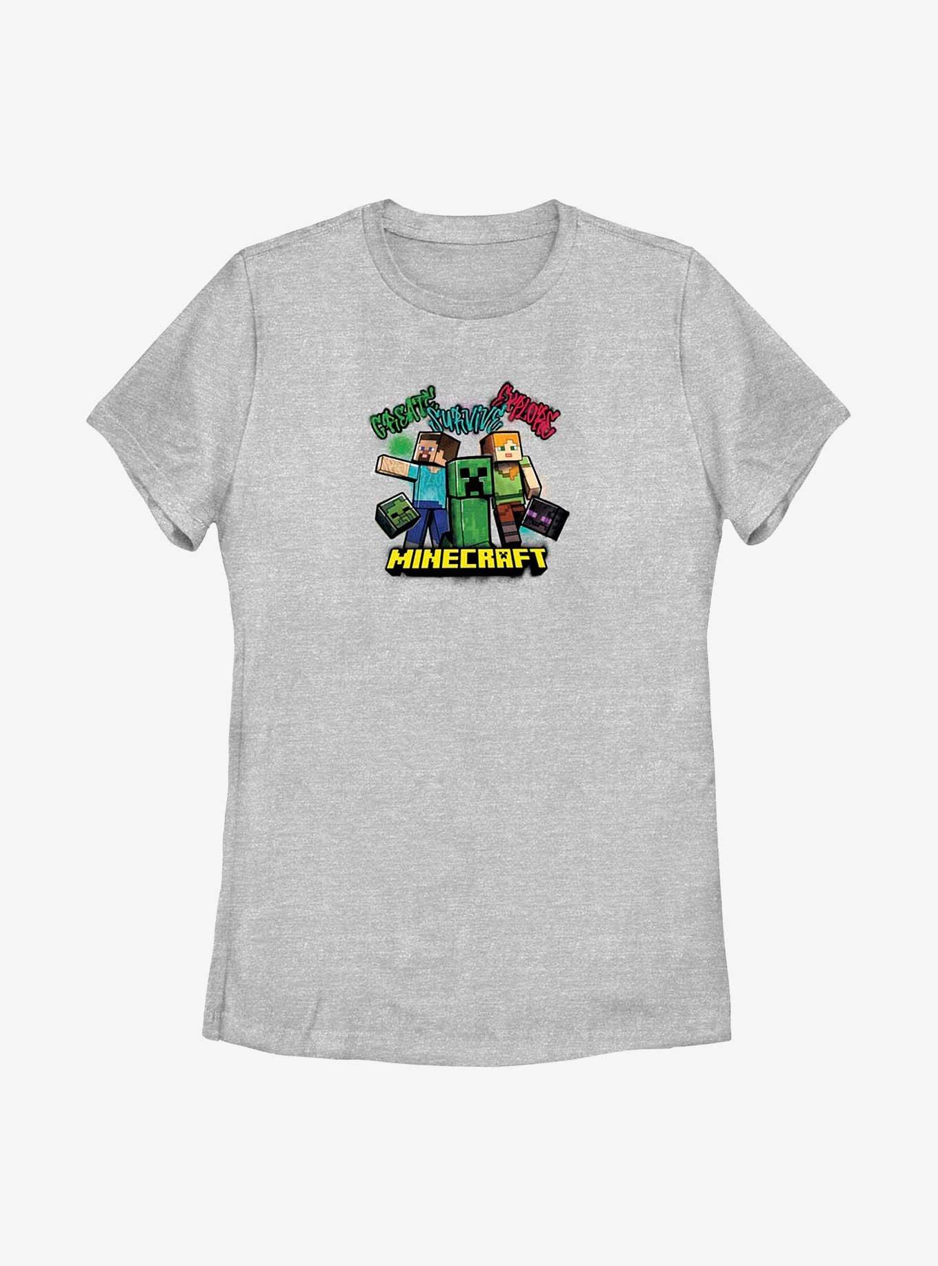 Minecraft Survive Gang Womens T-Shirt, ATH HTR, hi-res