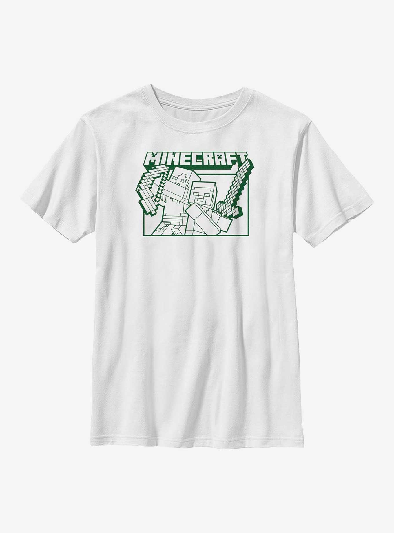 Minecraft Action Blocks Youth T-Shirt, , hi-res