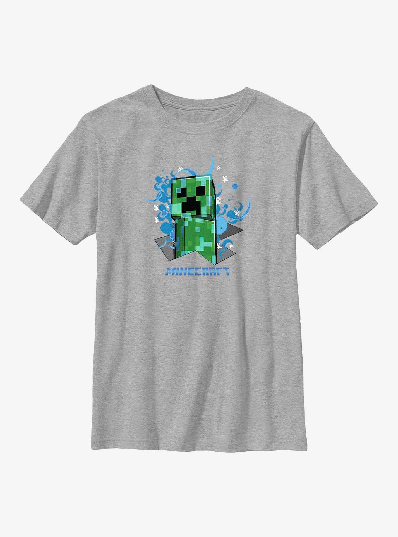 Minecraft Charged Creeper Youth T-Shirt, ATH HTR, hi-res