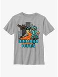 Minecraft Diamond Miner Youth T-Shirt, ATH HTR, hi-res