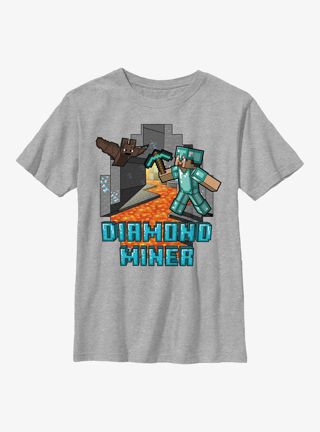 Minecraft Diamond Miner Youth T-Shirt, , hi-res