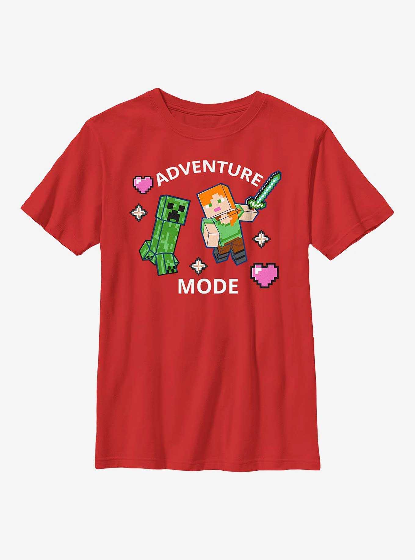 Minecraft Find Your Adventure Heart Youth T-Shirt, , hi-res