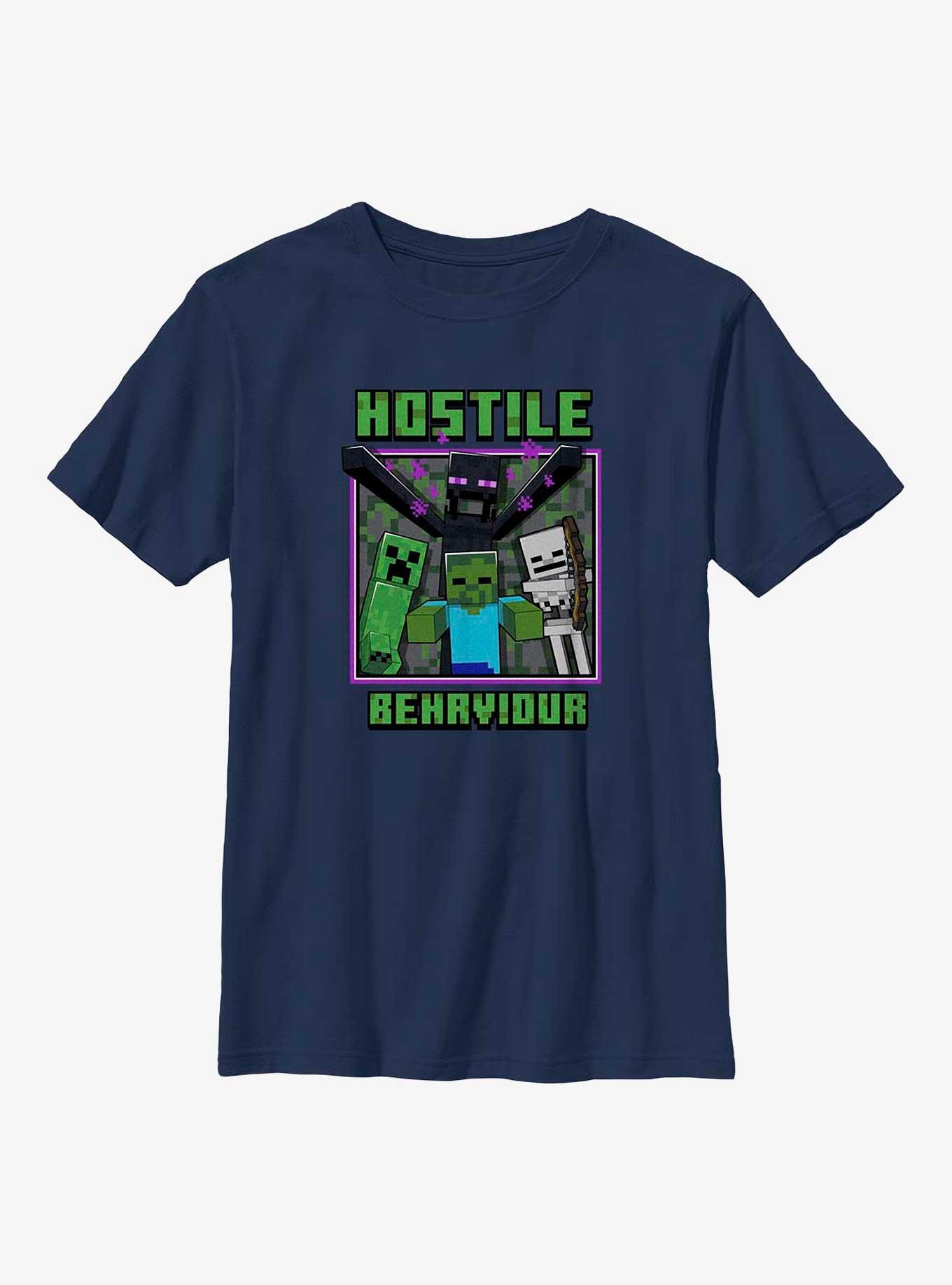 Minecraft Hostile Behavior Youth T-Shirt, , hi-res