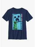 Minecraft Mine Blowing Up Youth T-Shirt, NAVY, hi-res