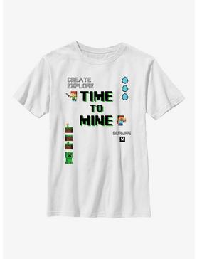 Minecraft My Time To Mine Youth T-Shirt, , hi-res