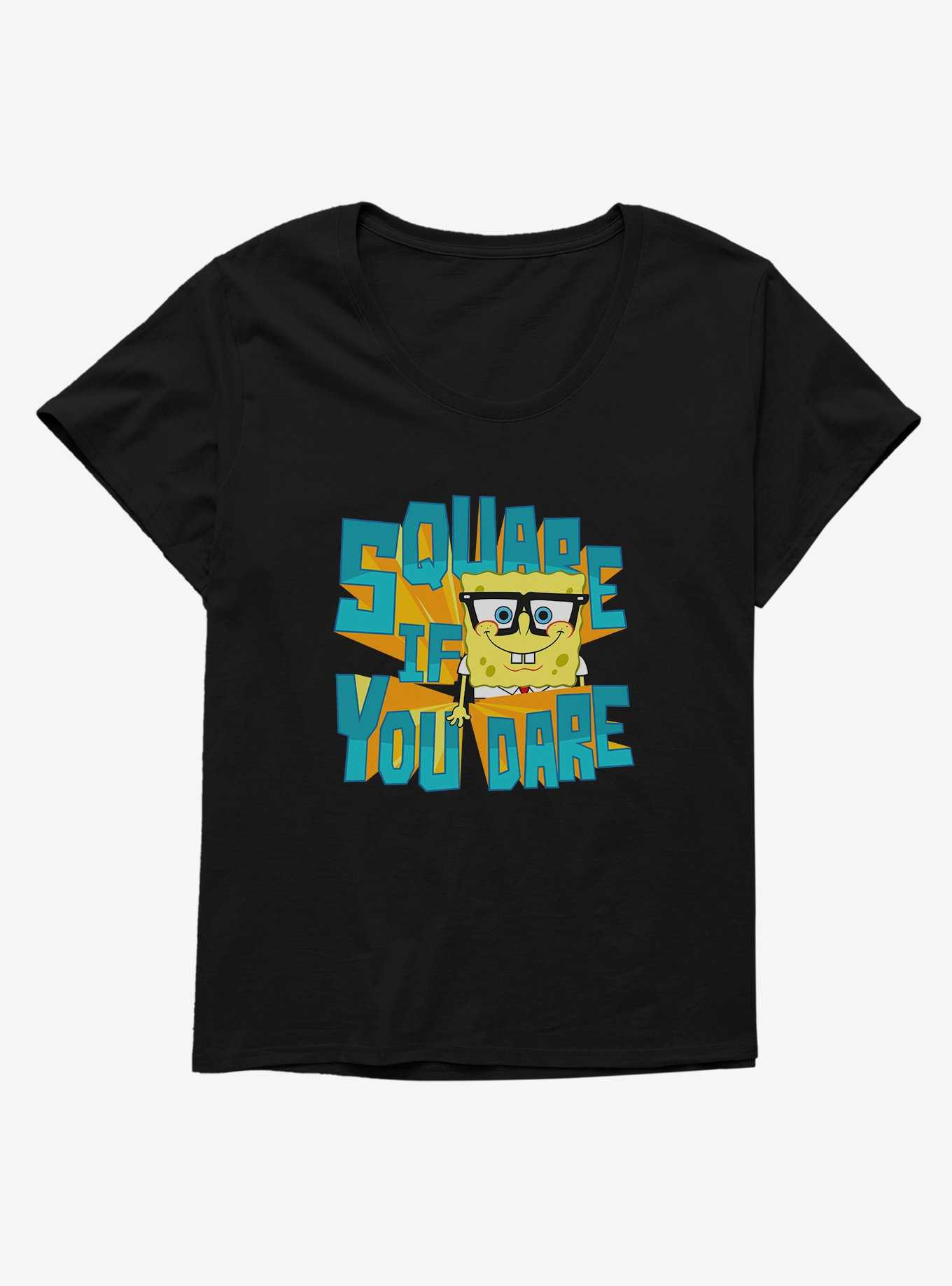 SpongeBob SquarePants Square If You Dare Womens T-Shirt Plus Size, , hi-res