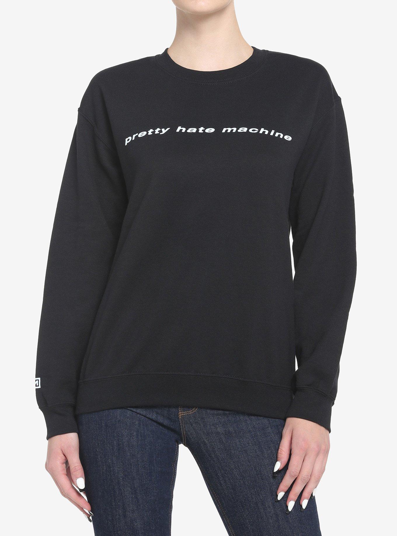 Nine Inch Nails Pretty Hate Machine Boyfriend Fit Girls Sweatshirt, BLACK, hi-res