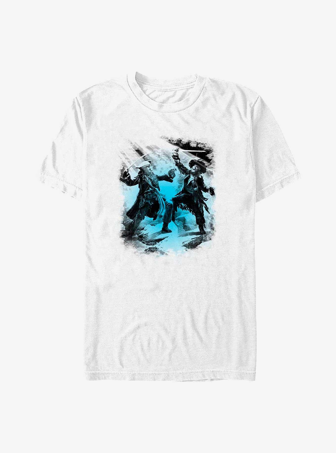 Disney Pirates Of The Caribbean Captain Fight T-Shirt, WHITE, hi-res