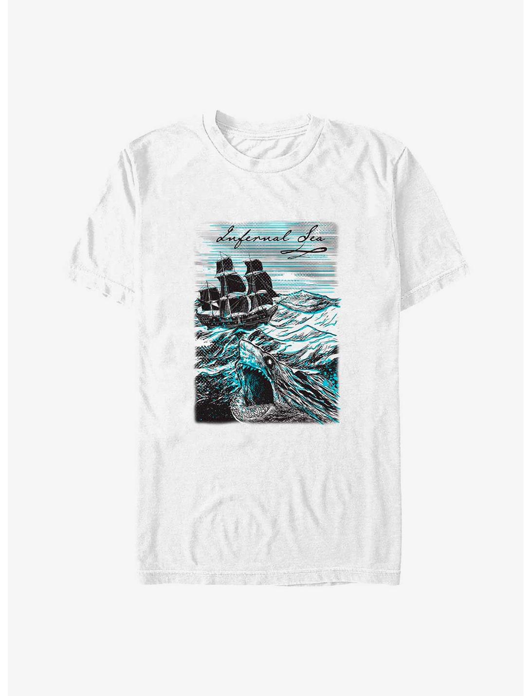 Disney Pirates Of The Caribbean Infernal Sea T-Shirt, WHITE, hi-res