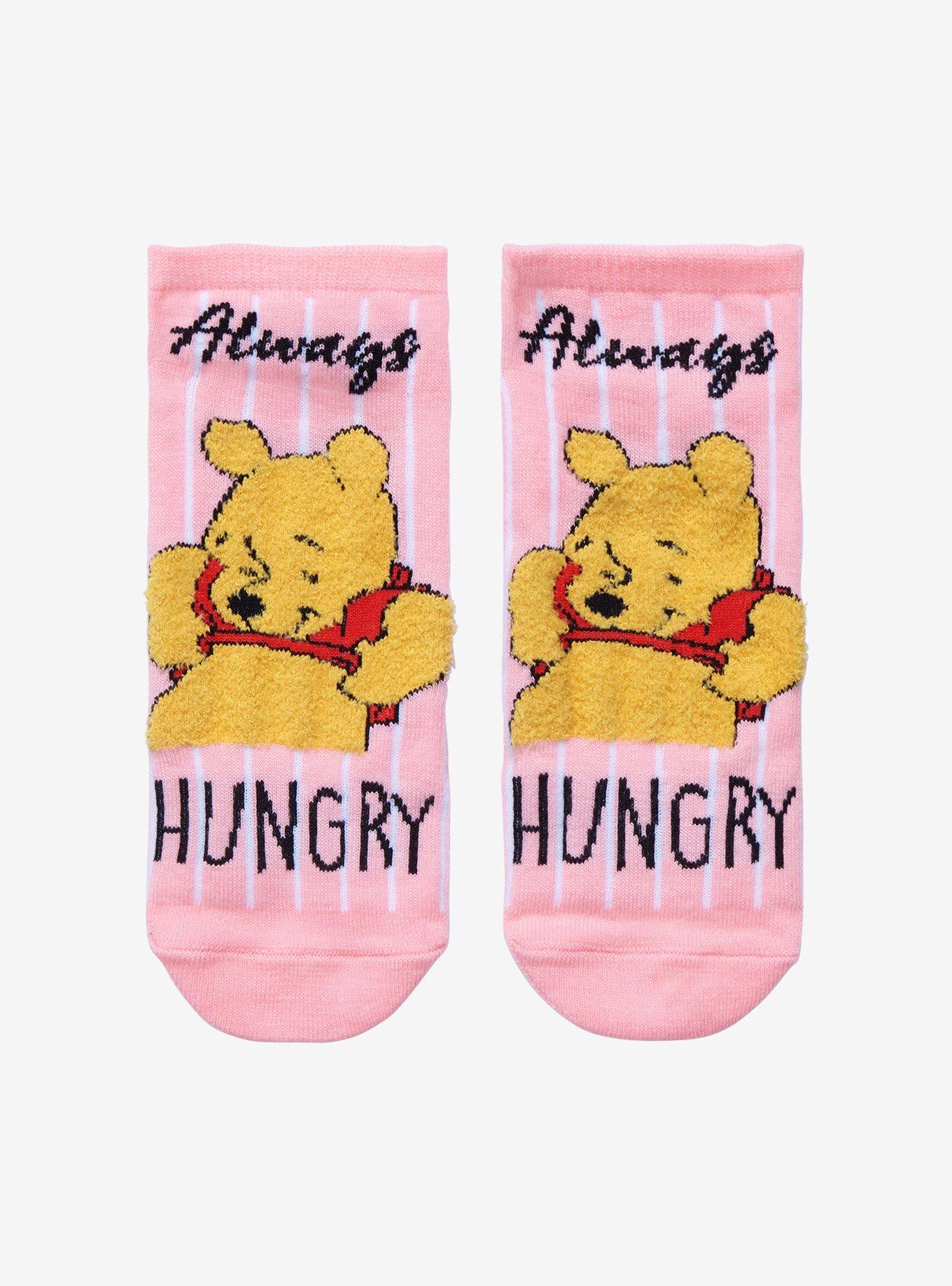 Disney Winnie The Pooh Always Hungry No-Show Socks, , hi-res