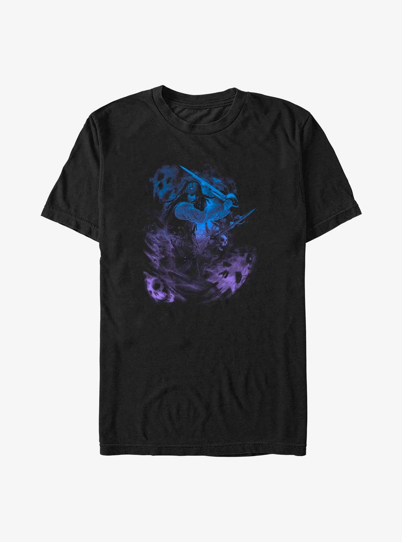 Disney Pirates Of The Caribbean Jack Sparrow Ghosts T-Shirt, BLACK, hi-res