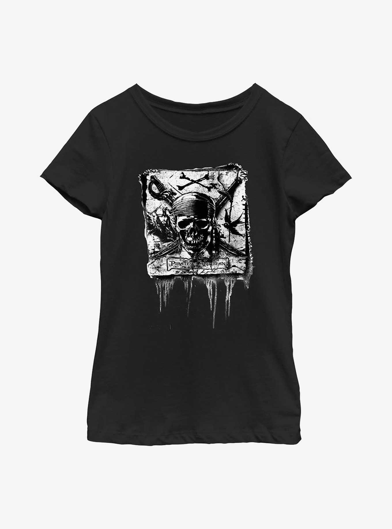 Disney Pirates Of The Caribbean Crossbones Youth Girls T-Shirt, , hi-res