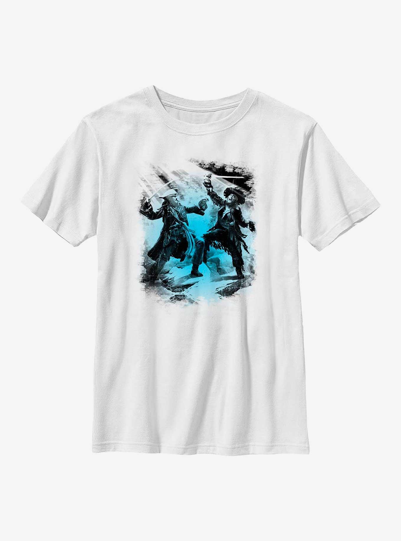 Disney Pirates Of The Caribbean Captain Fight Youth T-Shirt, WHITE, hi-res