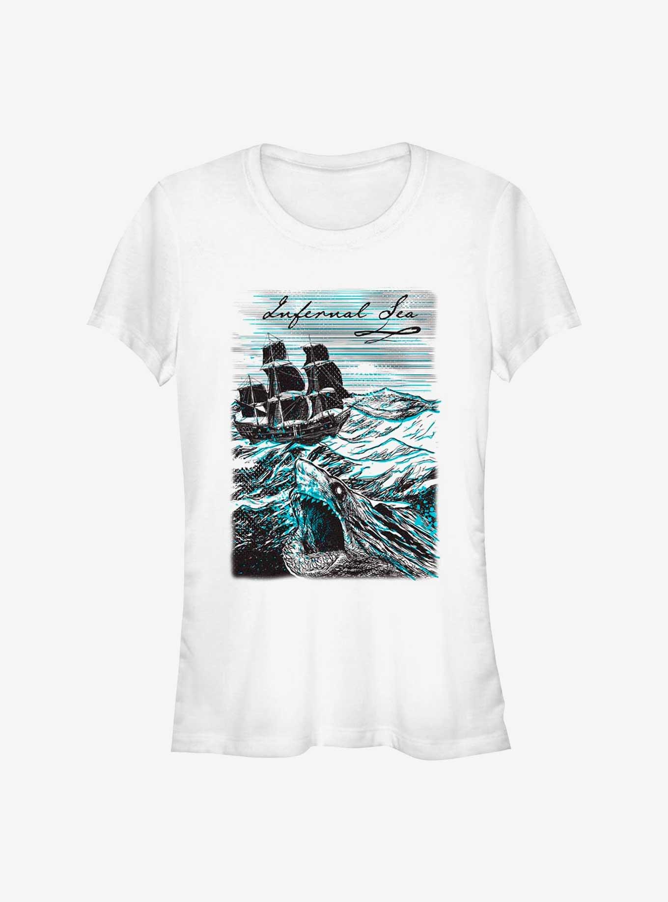 Disney Pirates of the Caribbean Infernal Sea Girls T-Shirt , WHITE, hi-res