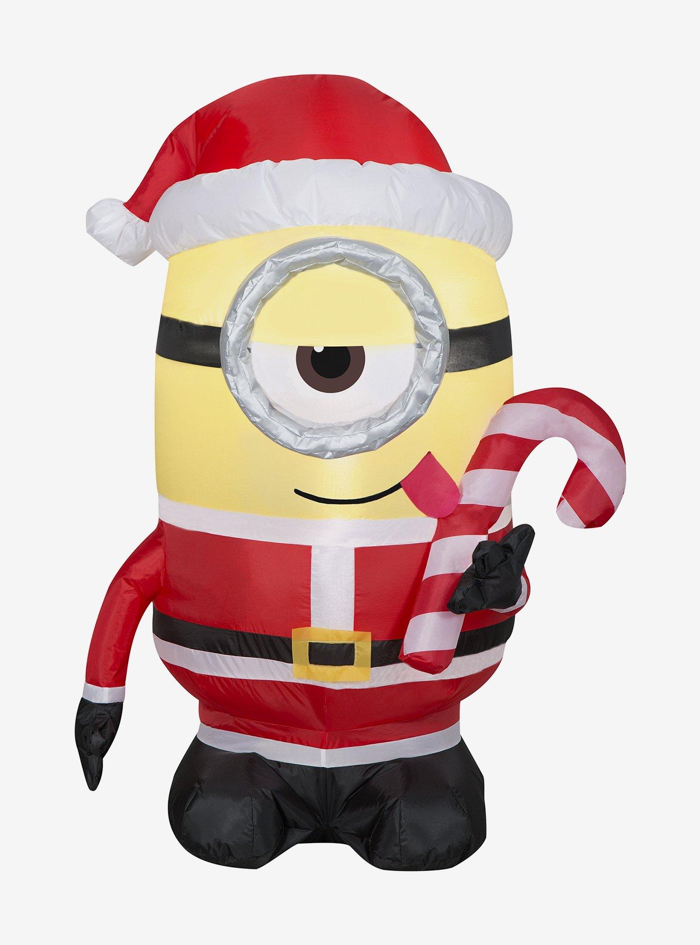 Minion Stuart Licking Candy Cane Airblown, , hi-res